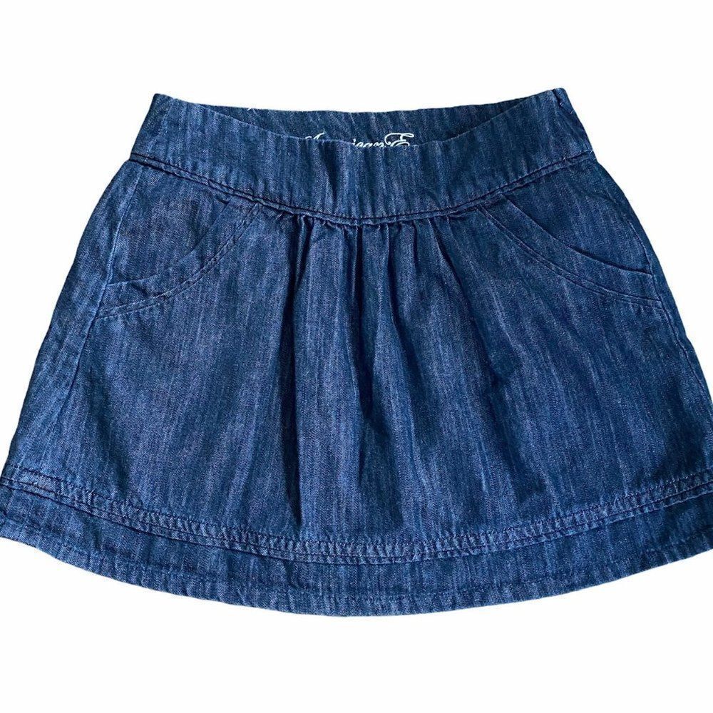 American Eagle Denim Mini Skirt SZ 2 Y2K